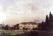 Markus Pernhart Painting of Castle Harbach in the 19th century